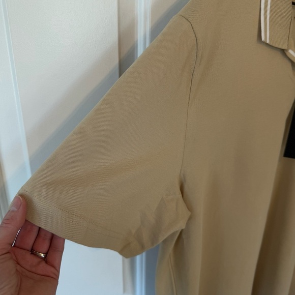 NWT Nova Men Jaxon Short Sleeve Polo Tan 100% Cotton Size XL - Picture 4 of 12